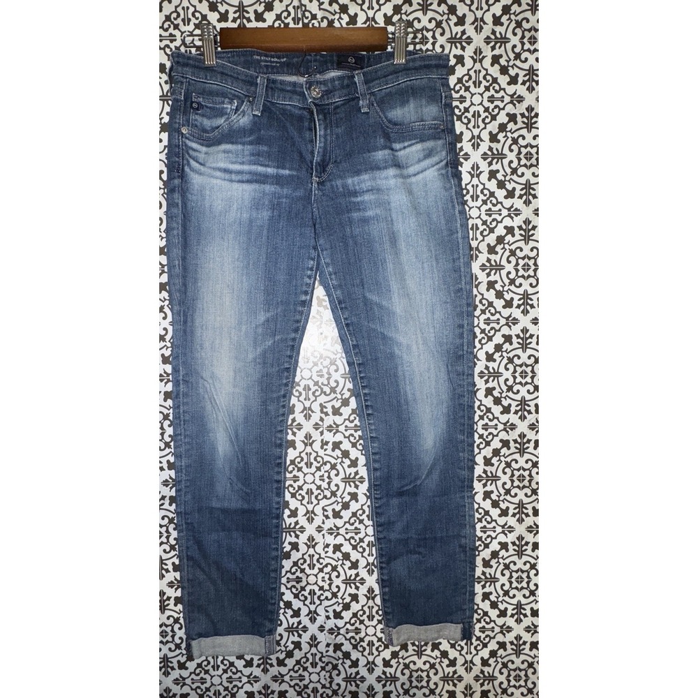 Adriano Goldschmeid The Stilt Roll-Up Ankle Blue Cigarette Leg Mid-rise Size 28